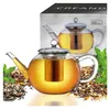 Creano Teekanne aus Glas 1,6l, 3-Teilige Glasteekanne mit Produktbild-Vorschau 1