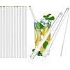 com-four® 10x Glasstrohalme spülmaschinenfest und Produktbild-Vorschau 1