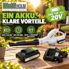 Akumulatorowa dmuchawa do liści 20 V 2000 mAh 240 km/h z 2 Podgląd zdjęcia produktu 6