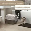 Katzenklo mit Deckel Schaufel und Aktivkohlefilter - Produktbild-Vorschau 4