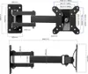 Diagrams showing the dimensions and VESA mount compatibility of a TV wall mount. Podgląd zdjęcia produktu