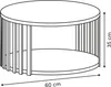 Runder Couchtisch mit Lamellen SLAT, 60 cm Produktbild-Vorschau 4
