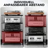 4 Etagen HiFi-Rack AV-Regal Medienregal mit Verstellbaren Produktbild-Vorschau 3