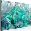 Italienischer Leinwand Leinwandbild - Turquoise Leaves (1 Produktbild-Vorschau 1
