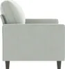 vidaXL 2-miestna pohovka Light Grey 120 cm Velvet Náhľad obrázku produktu 4
