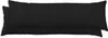 2er Set Seitenschläferkissen Bezug 40x145 cm schwarz Uni Produktbild-Vorschau 1