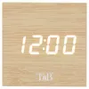 T'nB CLOCKSQWD, Digitaal wekkerradio, Kubus, Hout, Productafbeelding-voorbeeld 2