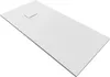 A white rectangular shower tray with a drain cover. Podgląd zdjęcia produktu