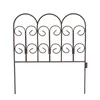 Schmuckzaun Metallzaun Gartenzaun 41x46 cm Zaunelemente 4er Produktbild-Vorschau 6