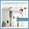 PawHut Deckenhoher Kratzbaum 2,25-2,55m Sitzplattformen Produktbild-Vorschau 5