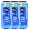 3 x NIVEA MEN Fresh Ocean Duschgel je 250ml 3in1 mit Produktbild-Vorschau 1