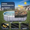 Poolabdeckung Rechteckig für Oberirdische Schwimmbad | Produktbild-Vorschau 5