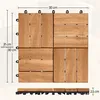 Yaheetech Terrassenfliesen Holzfliesen Akazie 30x30cm 27er Produktbild-Vorschau 3