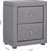 Homestyle4u Nachttisch 47x54x29 Schlafzimmer Nachtschrank Produktbild-Vorschau 5