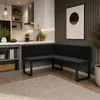Banc d'angle AKIKO METAL Corner Bench 128x168 gauche - Voir les images du produit 2