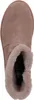 A top-down view of a brown boot with a fluffy lining. Produktbild-Vorschau