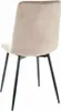 Sedia da pranzo imbottita WIEKA - nero / beige scuro Anteprima dell’immagine prodotto 3