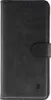 A black flip-style phone case is shown closed against a white background. Produktbild-Vorschau