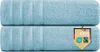 2er Set Saunatücher Plain hellblau 90x200 : 90x200 : Produktbild-Vorschau 1