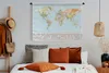 MuchoWow® Wandteppich Wandbehang Weltkarte - Flagge - Produktbild-Vorschau 5