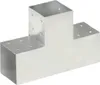 vidaXL Post Connector 4 ks. T-tvar Pozinkovaný kov 101 x Náhľad obrázku produktu 1