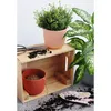 1x Blumentopf mit Drainagesystem Rund Ø 21 cm Moosgrün Produktbild-Vorschau 6