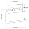 Sapho Toilettenpapierhalter Selbstklebend, Edelstahl matt Produktbild-Vorschau 2