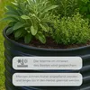 osoltus Hochbeet Gartenbeet Pflanzbeet halbrund aus Metall Produktbild-Vorschau 6