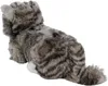 Kuscheltier Katze liegend grau getigert 25 cm Plüschkatze Produktbild-Vorschau 3