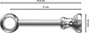 Interdeco Gardinenstange / Vorhangstange Chrom-farbig, Typ Produktbild-Vorschau 2