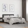 vidaXL Bettgestell Schwarz 120x200 cm Holzwerkstoff und Produktbild-Vorschau 2