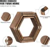 Set mit 3 hexagonalen Wandregalen für eine einzigartige Produktbild-Vorschau 4