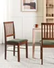 BELIANI Sada 2 jedálenských stoličiek tmavé kaučukové drevo Náhľad obrázku produktu 2