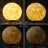 Dekolampe NEST - helle Bastkugel mit 6 warmweißen LEDs - dimmbar - USB Stromversorgung - D: 15cm Produktbild-Vorschau