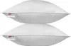 Two white pillows stacked on top of each other. Produktbild-Vorschau