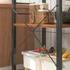 Skriňa na kolieskach, rustikálny raňajkový stôl, kuchynský Náhľad obrázku produktu 3