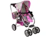 Leantoys Puppenwagen 2 in 1 Tragetasche rosa Sterne Produktbild-Vorschau 4