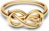 PANDORA Ring Größe 58, Unendlichkeitsknoten-Design, Gold, Produktbild-Vorschau 1