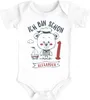 Baby Body mit Namen und Zahl zum Geburtstag Ich bin schon 1 Produktbild-Vorschau 1