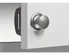 Möbelschloss Push Lock Mini Komplettset braun silber Produktbild-Vorschau 2