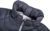 Dunkelgraue Isolationsjacke "TSUNAMI ECO Women" von Ocun mit hohem Kragen und Reißverschluss. Produktbild-Vorschau