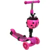 A pink ladybug-themed 3-in-1 scooter for children. Náhľad obrázku produktu