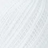 A close-up view of white thread wound into a ball. Produktbild-Vorschau