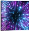 DEQORI Glasbild Echtglas 50x50 cm 'Lichter der Zukunft' Produktbild-Vorschau 1