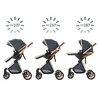 SDBABY Kombikinderwagen 3 in 1, Kunstleder, faltbar, Produktbild-Vorschau 4
