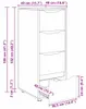 vidaXL Armadio contenitore 40 x 48 x 105 cm, realizzato in Anteprima dell’immagine prodotto 7