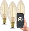 Calex Smart LED-Lampe x3, Kerze, E14, Warmweiß, WiFi, Produktbild-Vorschau 1