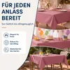 Leinen Tischdecke 135x180 cm eckig altrosa Produktbild-Vorschau 4