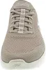 A close-up, front-facing view of a gray Skechers GO WALK Flex sneaker. Anteprima dell’immagine prodotto