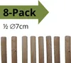 TIMBERMIK 1/2 ⌀ 7cm 8-Pack Halbrundstäbe Holz Länge: 200 cm Produktbild-Vorschau 2